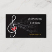 Treble Loveハート楽音交響曲 名刺 (裏面)
