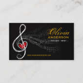 Treble Loveハート楽音交響曲 名刺 (正面)