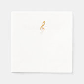 Treble Makerクレフ、 音符記号音楽ミュージシャンノートGifを作成 スタンダードカクテルナプキン (正面)