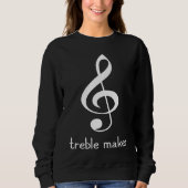 Treble maker  Clef Piano スウェットシャツ (正面)