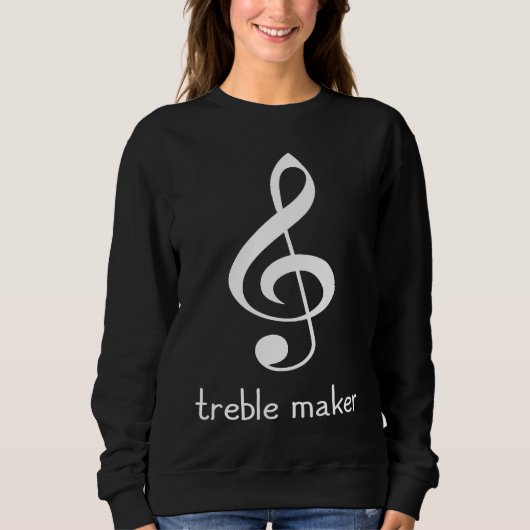 Treble maker  Clef Piano スウェットシャツ (正面)