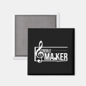 Treble Maker Pun Funny Marching Band Music Lover E マグネット (正面/裏面)