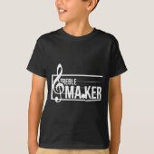 Treble Maker Pun Funny Marching Band Music Lover E Tシャツ (正面)