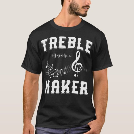 Treble Maker Shirtクレフ、 音符記号Shirt Music Notesシャツグー Tシャツ (正面)