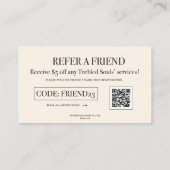 Trebled souls standard、3.5インチx 2.0インチビジネスカード 名刺 (裏面)