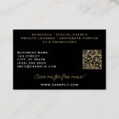 Treblemaker White Hot G-Clef on Classy Black 名刺 (裏面)