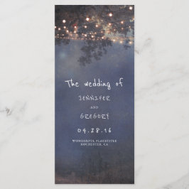 Treeおよび素朴String Lights結婚式 プログラム