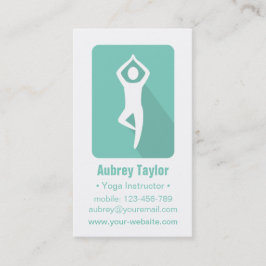 Treeモダン PoseロゴYoga名刺 名刺
