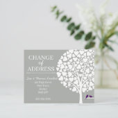 Tree & お洒落 Birdsの新しいアドレスのお知らせ 案内ポストカード (スタンド正面)