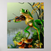 Tree ユーモアのある Frog遊's fiddle ポスター (正面)