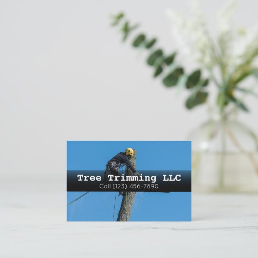 Tree 広告 Cutting Services社Business C 名刺 (スタンド正面)