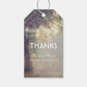 Tree and 素朴 String Lights Dreamy 結婚's ギフトタグ (正面)