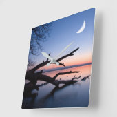 Tree at Starnberg Lake | Muensing Bavaria Germany スクエア壁時計 (傾斜)