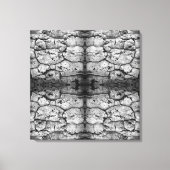 Tree Bark Black And White Photo Closeup Pattern キャンバスプリント (正面)