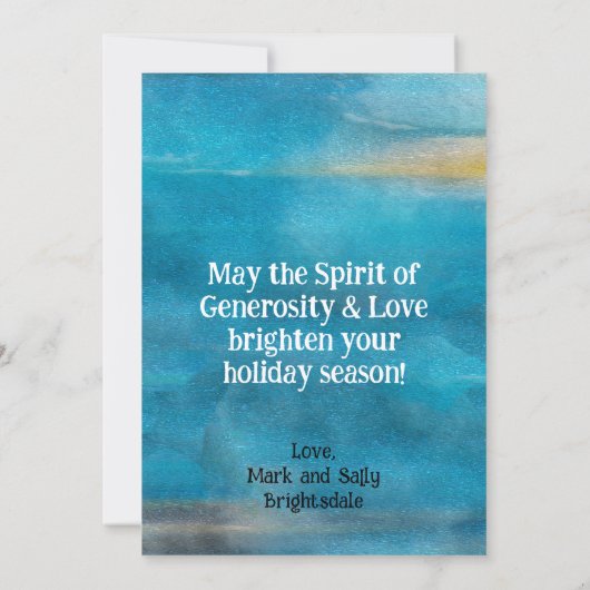 Tree Bleu Modern Fun Christmas (裏面)