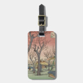 Tree Blossoms Plum Garden Japanese ラゲッジタグ (正面縦)