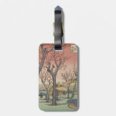 Tree Blossoms Plum Garden Japanese ラゲッジタグ (裏面縦)