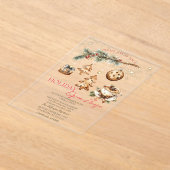 Tree Branch,Ornaments,Coffee,Stars Open House  アクリル招待状 (レイダウン)