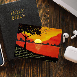 Tree by the Water 感動的 Post Card ポストカード