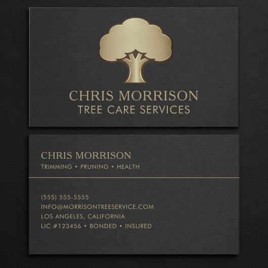 Tree Care Services Business Card 名刺