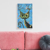 Tree Catラップのキャンバス キャンバスプリント (インサイチュ (リビング))