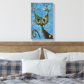 Tree Catラップのキャンバス キャンバスプリント (インサイチュ (寝室))