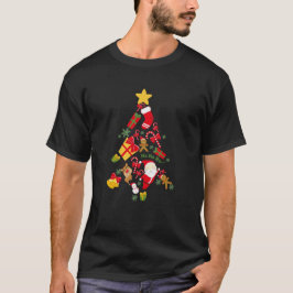tree Christmas holiday gift funny Santa  Tシャツ