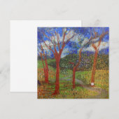 Tree colorful flat card (正面/裏面)