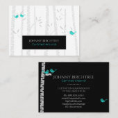 *~* Tree Doctor Blue Birds Arborist樺の木ツリー 名刺 (正面/裏面)