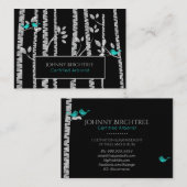 *~* Tree Doctor Blue Birds Arborist樺の木ツリー 名刺 (正面/裏面)