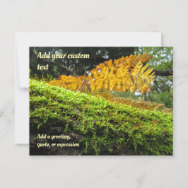 Tree Draped in Autumn Moss - Personalised ポストカード