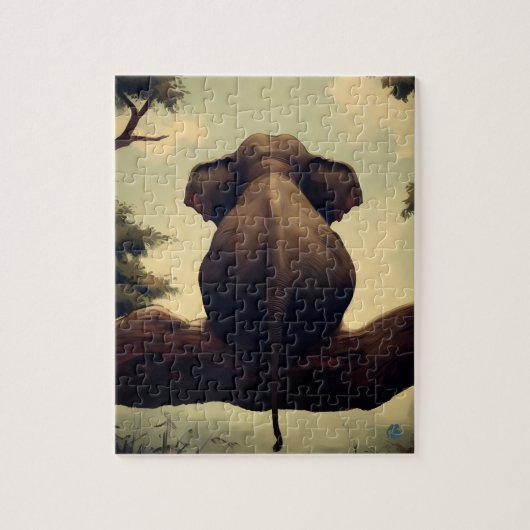Tree Elephant - Puzzle ジグソーパズル (縦)