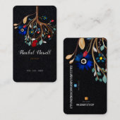 TREE FACEBOOK AND ETSY HANDMADE LOGO BUSINESS CARD 名刺 (正面/裏面)