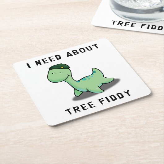 TREE FIDDY - LOCH NESS MONSTERが必要です スクエアペーパーコースター (アングル)