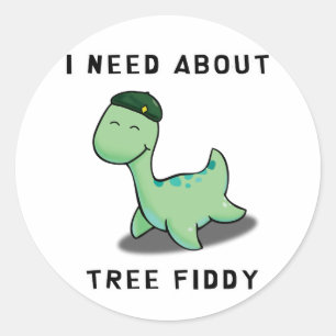 TREE FIDDY - LOCH NESS MONSTERが必要です ラウンドシール