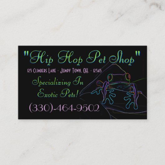 Tree Frog名刺サンプル4 名刺 (正面)