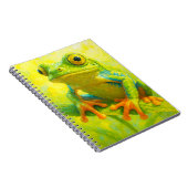 Tree Frog Notebook | Colorful Frog Art Journal ノートブック (右側)