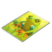 Tree Frog Notebook | Colorful Frog Art Journal ノートブック (左側)