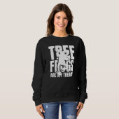 Tree Frog Pet Habitat Terrarium Care Eggs Tank Foo スウェットシャツ (正面フル)