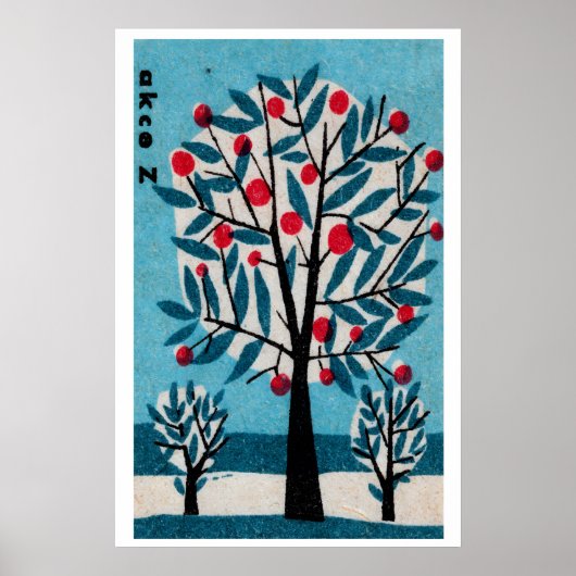 Tree Full of Red Apples - Matchbox Print ポスター (正面)