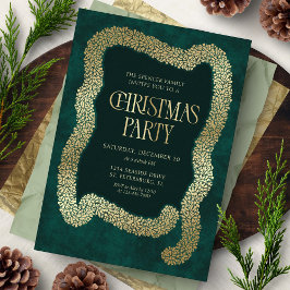 Tree Garland Christmas Party Invitation 招待状