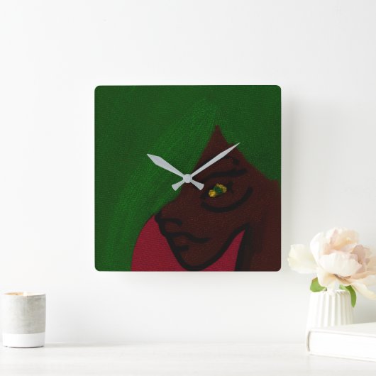 Tree Goddess スクエア壁時計 (ホーム)