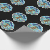 Tree House Under Moon Fantasy magical illustration ラッピングペーパー (角)