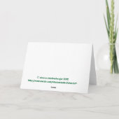 TREE/HUMOR/FRIENDSHIPカードのかわいいコアラ カード (裏面)