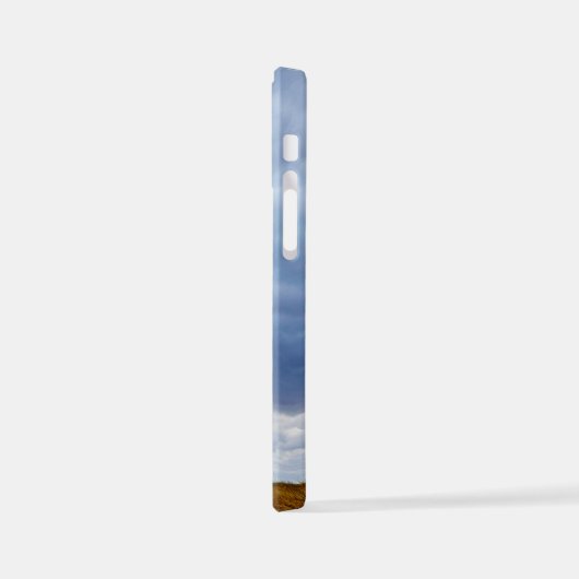 Tree in an empty field iPhoneケース (左側面)