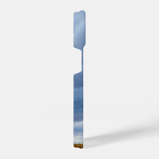 Tree in an empty field iPhoneケース (右側面)