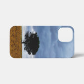 Tree in an empty field iPhoneケース (裏面横)