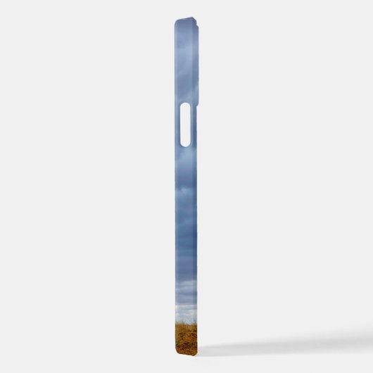 Tree in an empty field iPhoneケース (右側面)