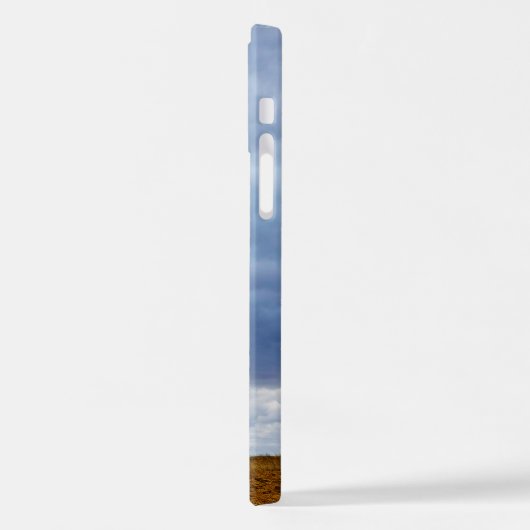 Tree in an empty field iPhoneケース (左側面)