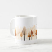 Tree In Brushスタイル コーヒーマグカップ (正面左)